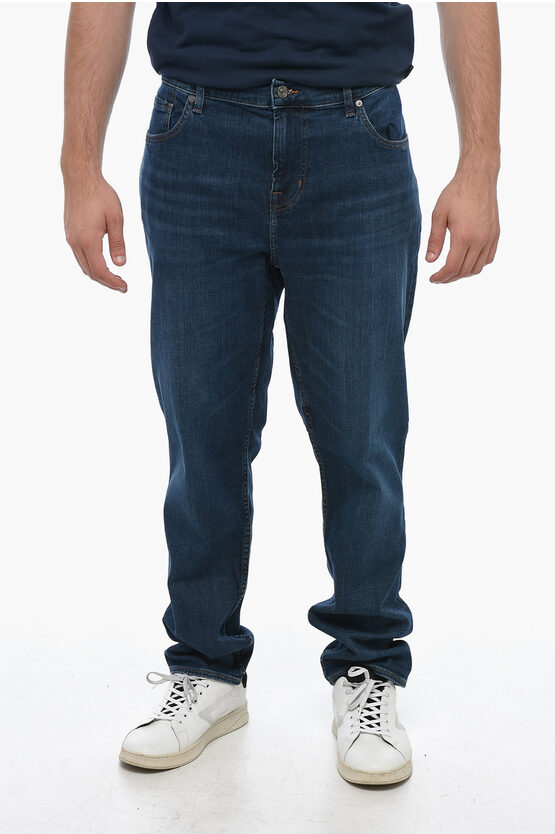 Shop Seven Dark-washed Tapered Denims 19cm