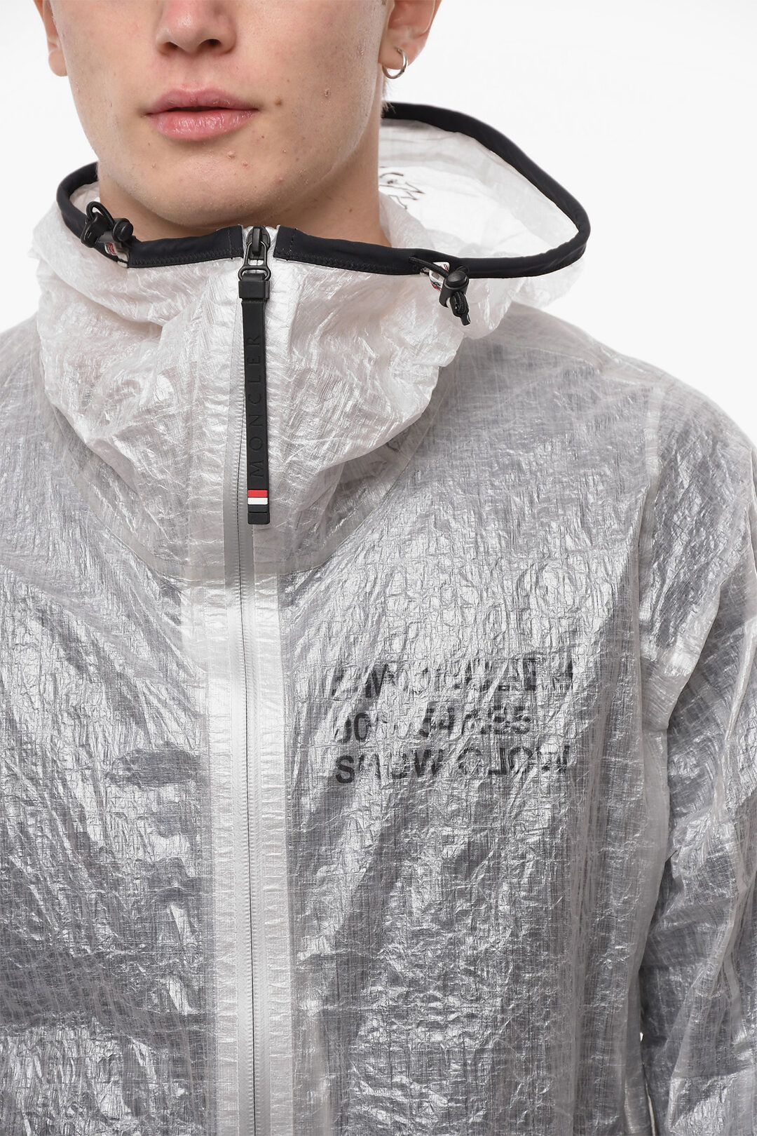 Adidas BLONDEY MCCOY Reflective Effect Windbreaker Jacket with Collar men -  Glamood Outlet
