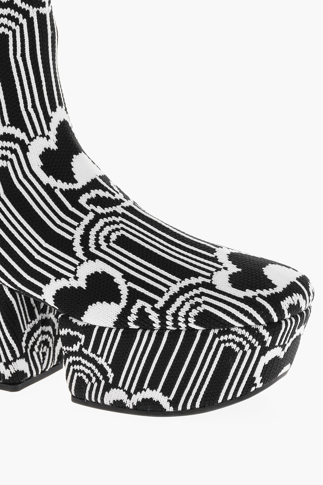 Prada Deco Jacquard Boots with Platform 7cm women - Glamood Outlet