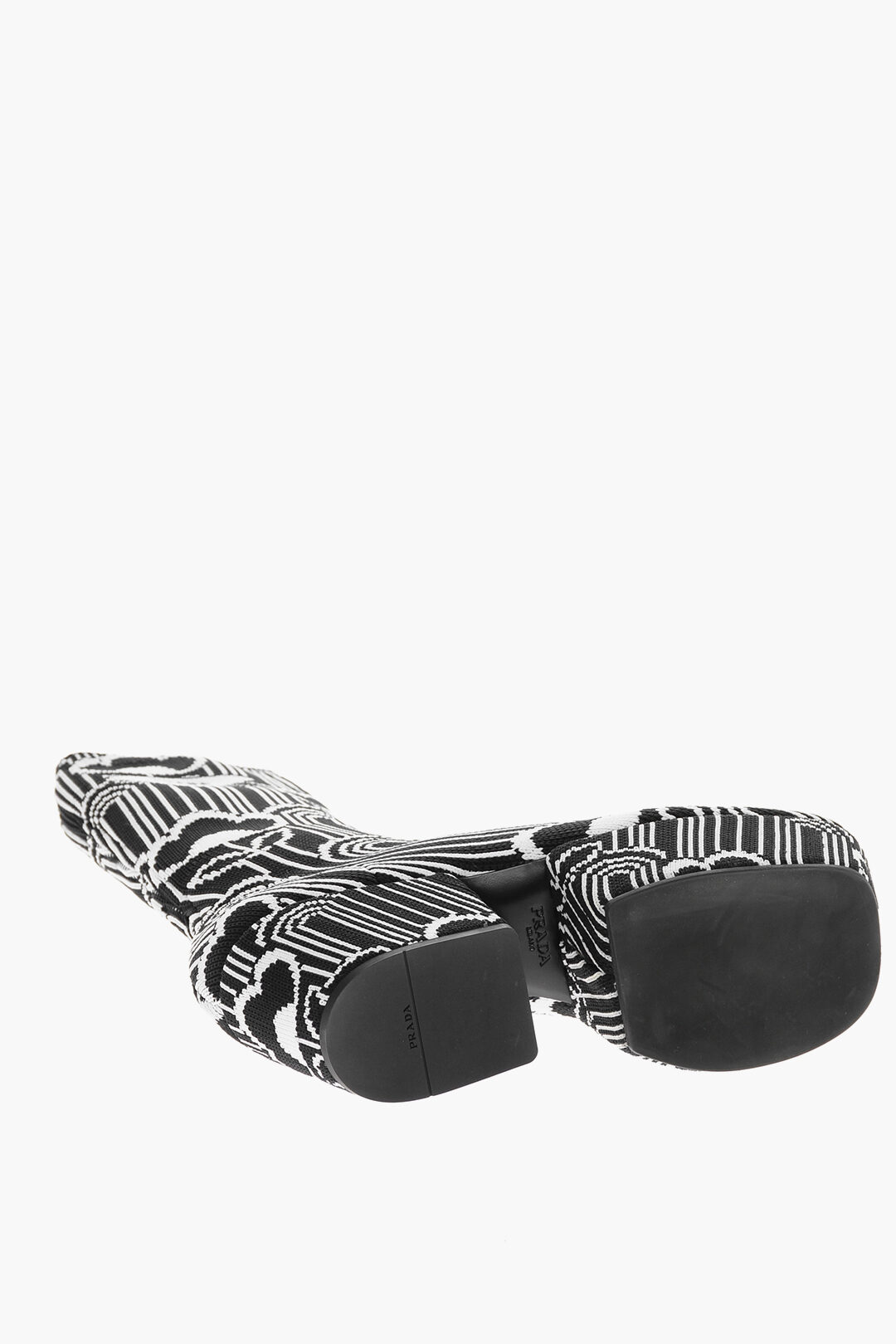 Prada Deco Jacquard Boots with Platform 7cm women - Glamood Outlet