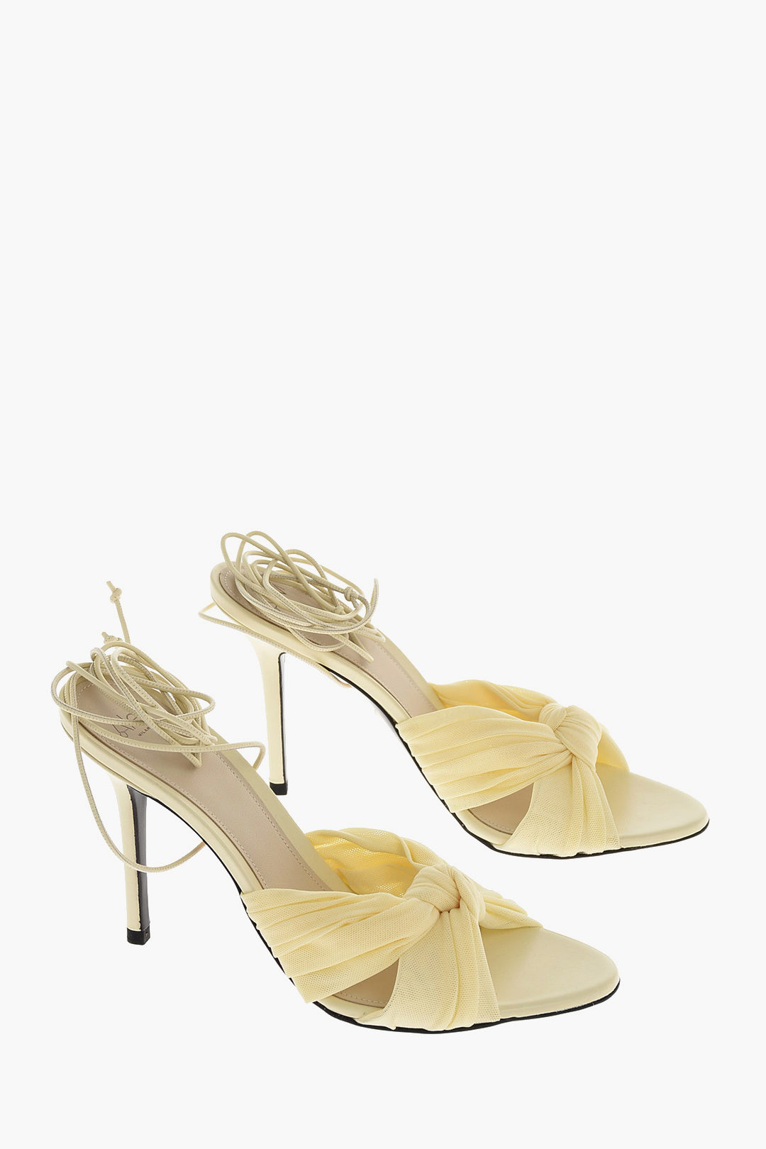 Alevì Decolletè Lace Up in Pelle e Tessuto 11cm donna - Glamood Outlet