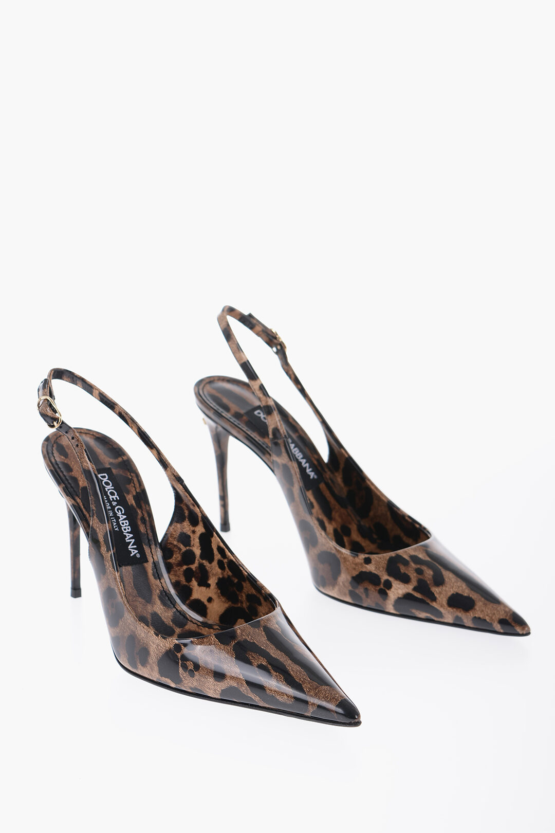 Escarpins à Talons Hauts Léopard - Talon 9,5 Cm, Couleur Or - Taille 34 à 40 - Neuf Avec Emballage