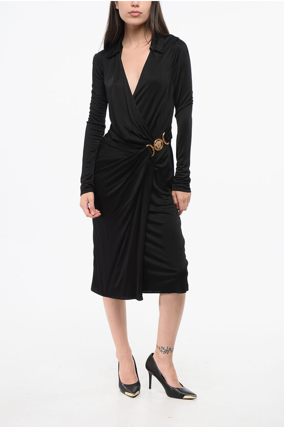 Deep Neckline Crepe… - image