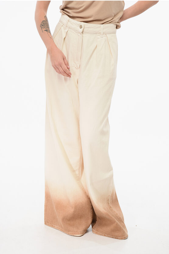 Alanui Degradè Designed Super Wide Leg Denims 36cm