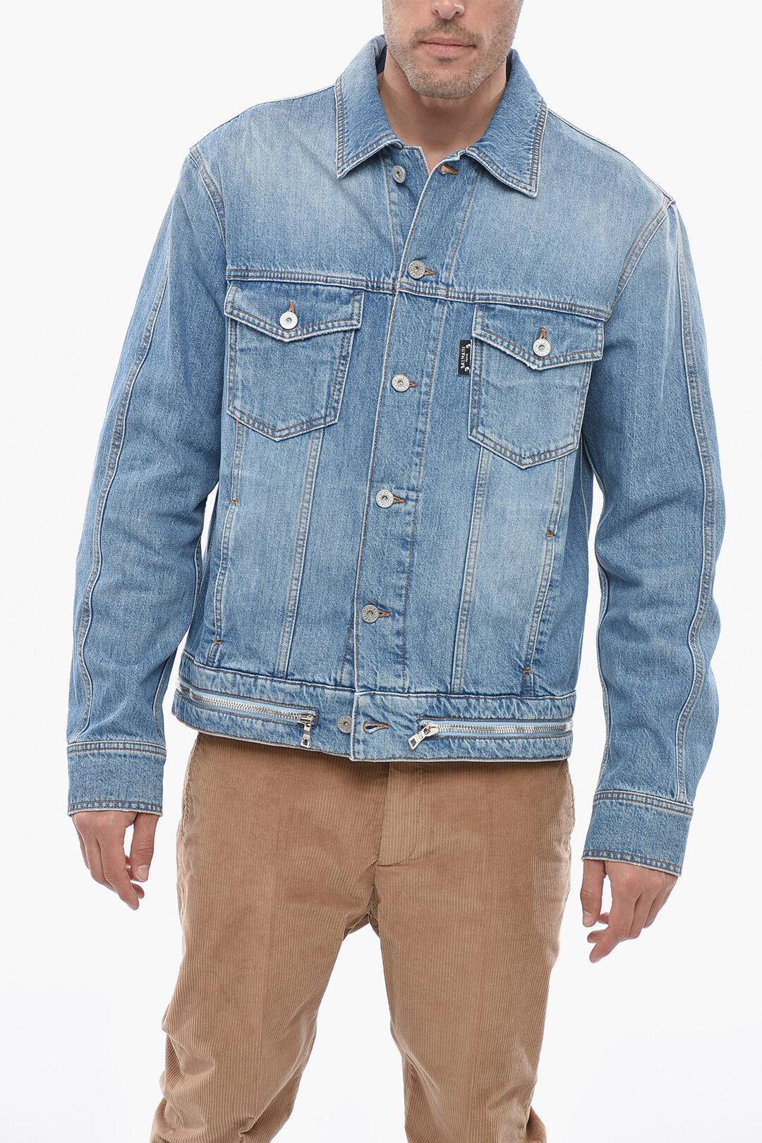 Balmain Clothing Balmain Denim Jacket Mens Balmain Delavè Denim