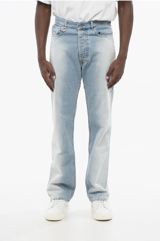 Random Identities Delave Effect Regular Fit Jeans 21cm In Blue