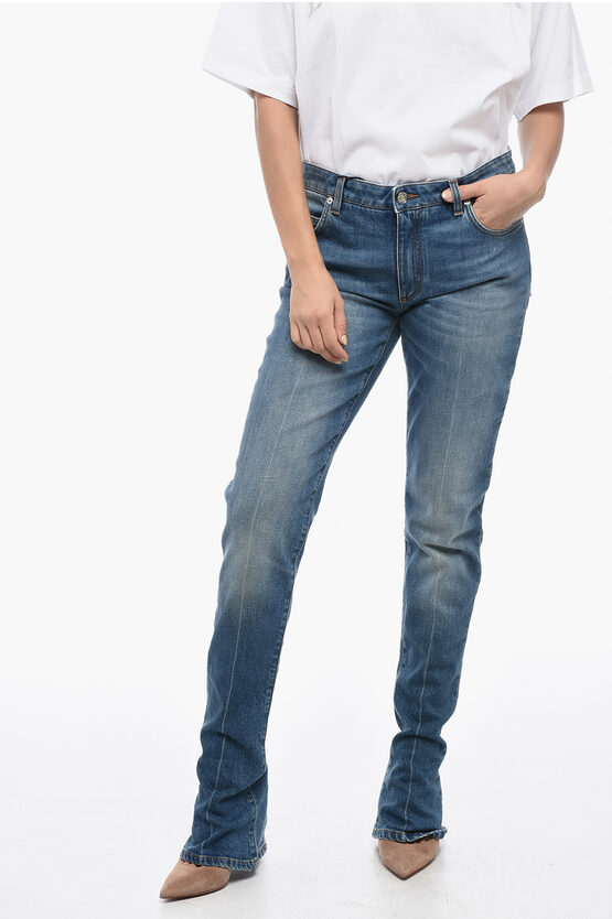 Dolce & Gabbana Delavè Cotton Bootcut Denims 21cm