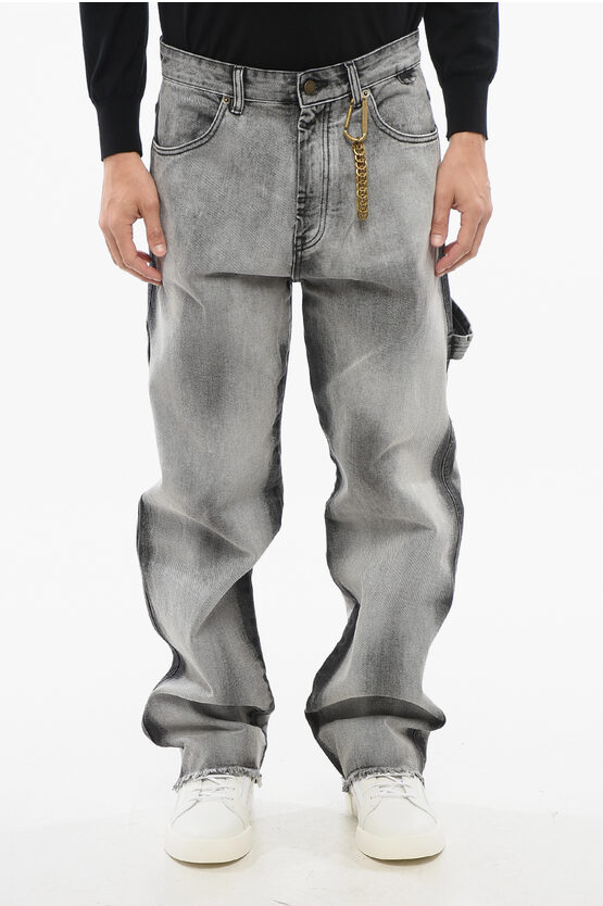 Darkpark Delavè John Denims With Fringed Hem 23cm