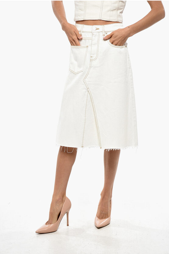 Denim A-Line Skirt … - image