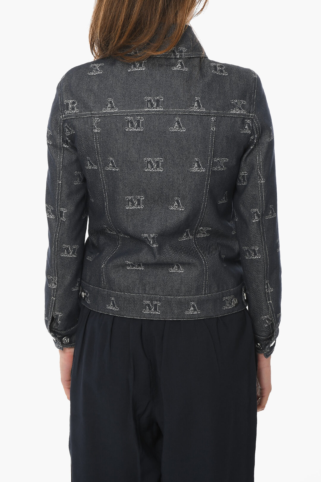 【送料&関税込】Max Mara Lepre Jacket In Dark Denim Lepre women's jacket in stretch cotton blend 2516911017600