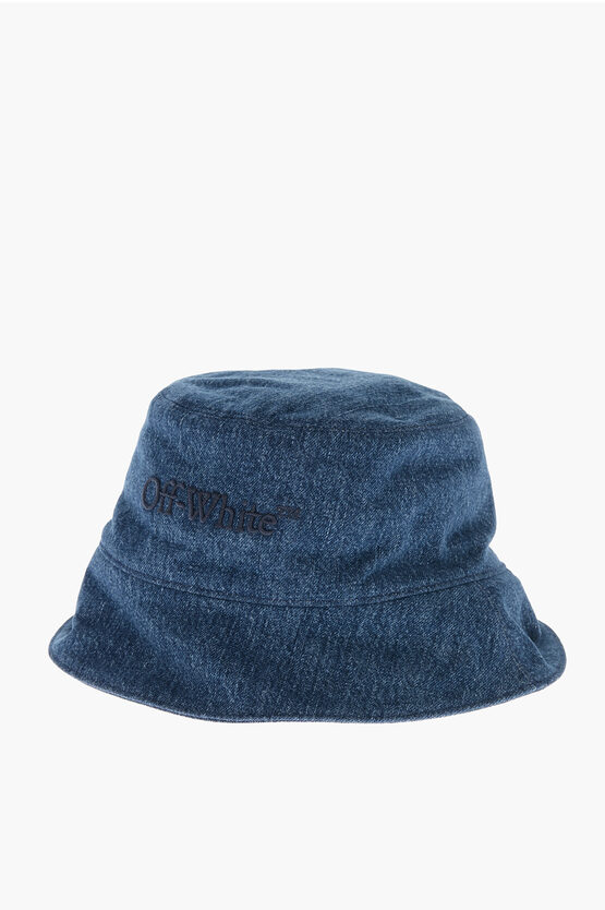 Off-white Bookish Denim Bucket Hat