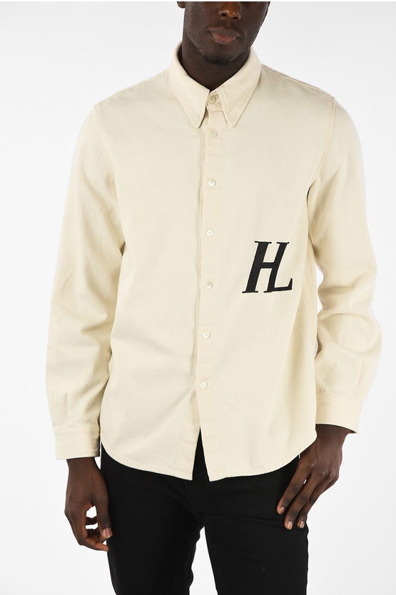 Helmut Lang Denim Button Down Shirt unisex men women - Glamood Outlet