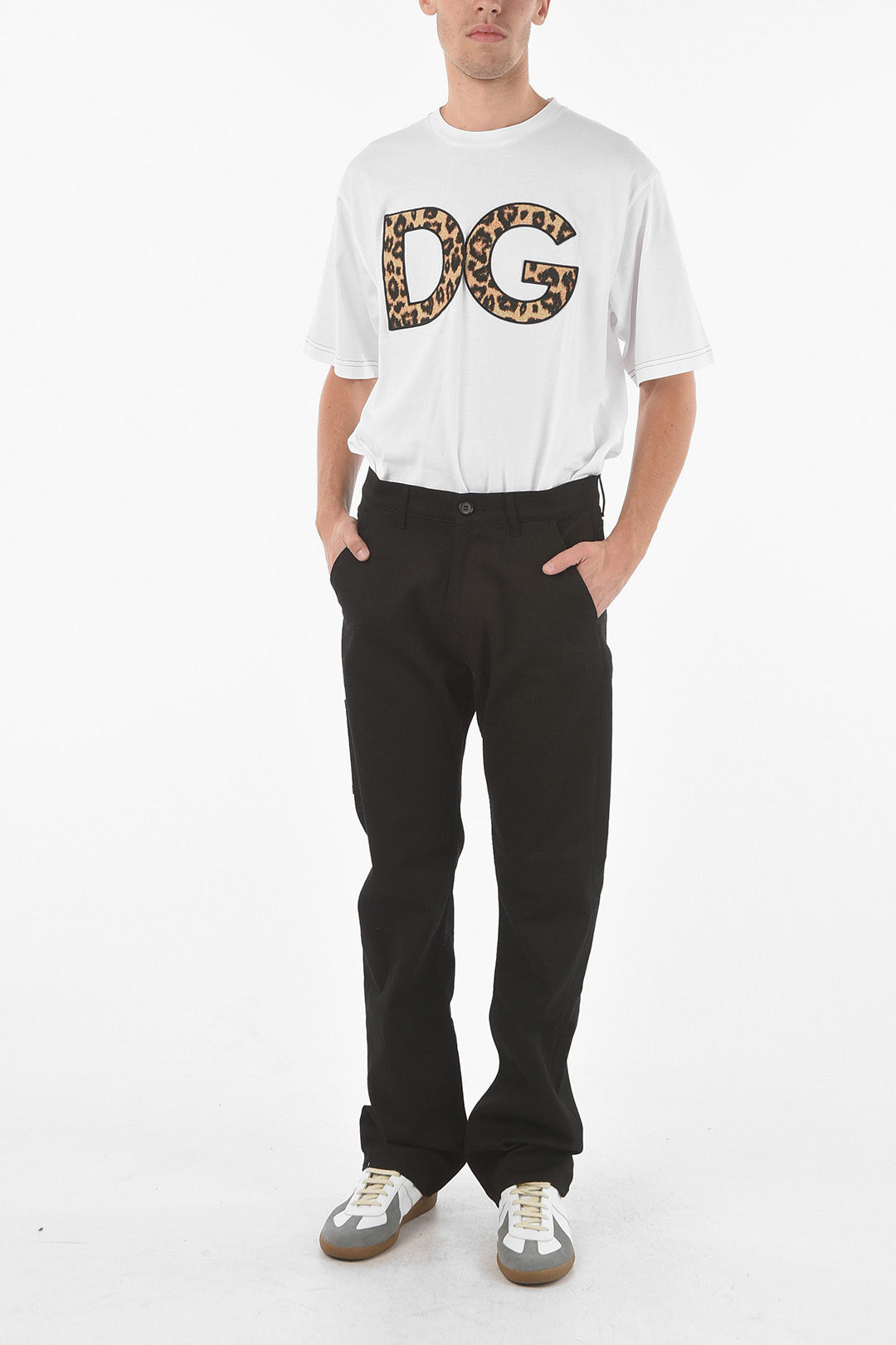 Alexander McQueen Denim Cargo Pants with Embroidered Logo men Glamood