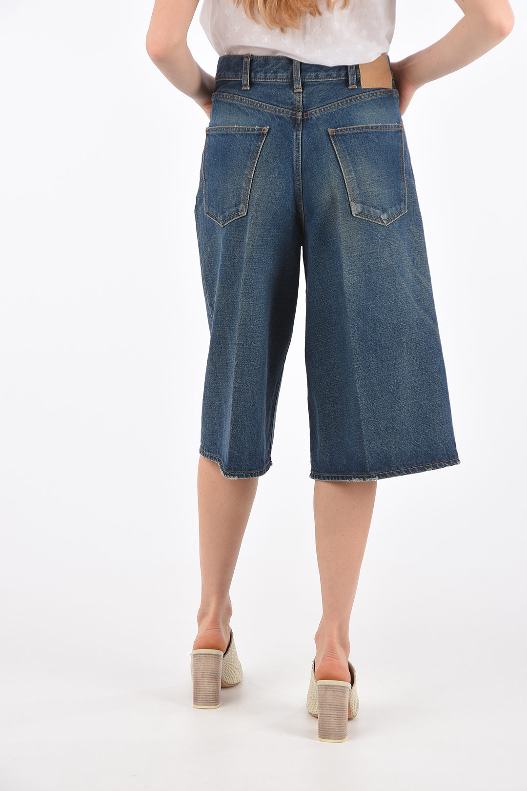 Lightweight Denim Culottes - Jeans - CLOTHING - Woman - | Lefties Bahrain