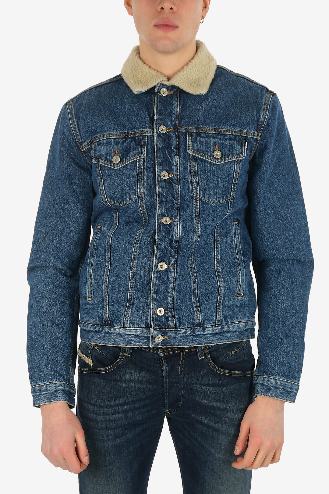 Lined denim jacket - Light denim blue - Men | H&M IN