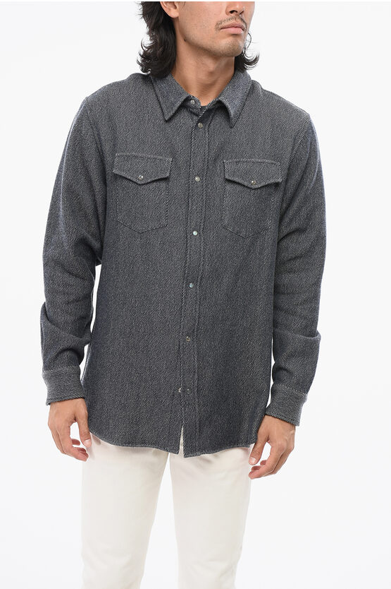 Denim Effect Cashme… - image