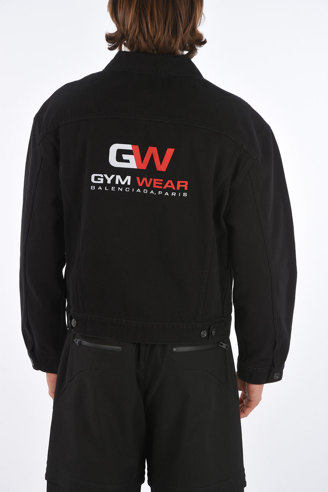 Balenciaga Outlet Gym Wear Tshirt with logo  Black  Balenciaga tshirt  612964 TIVD5 online on GIGLIOCOM