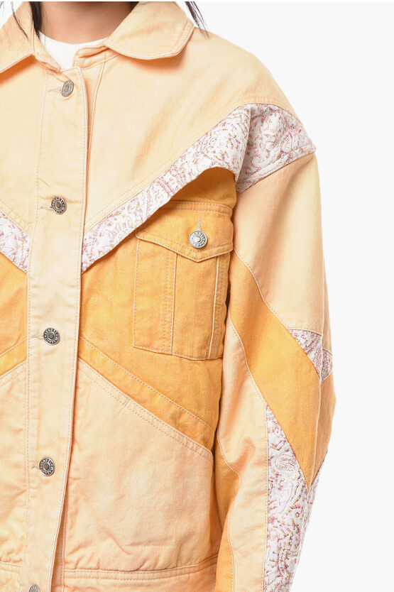 Isabel Marant Denim Jacket NISAO with Embroidered Inserts