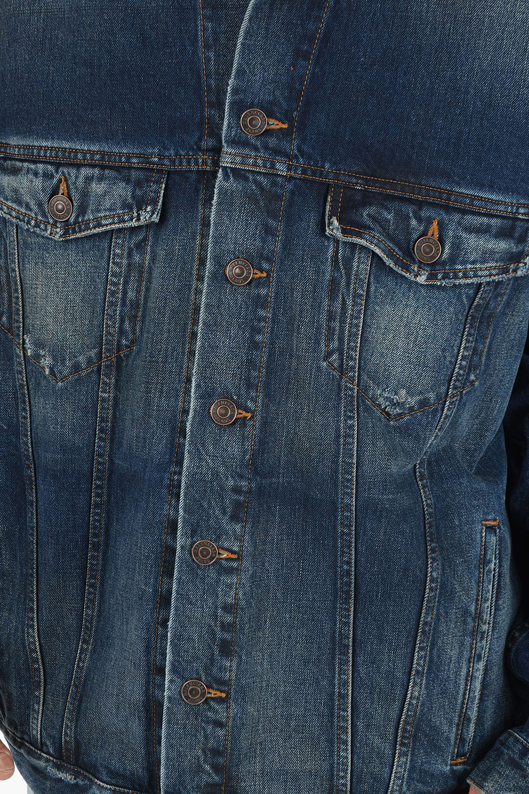 Balenciaga Denim Jacket with FBI Embroidery men - Glamood Outlet