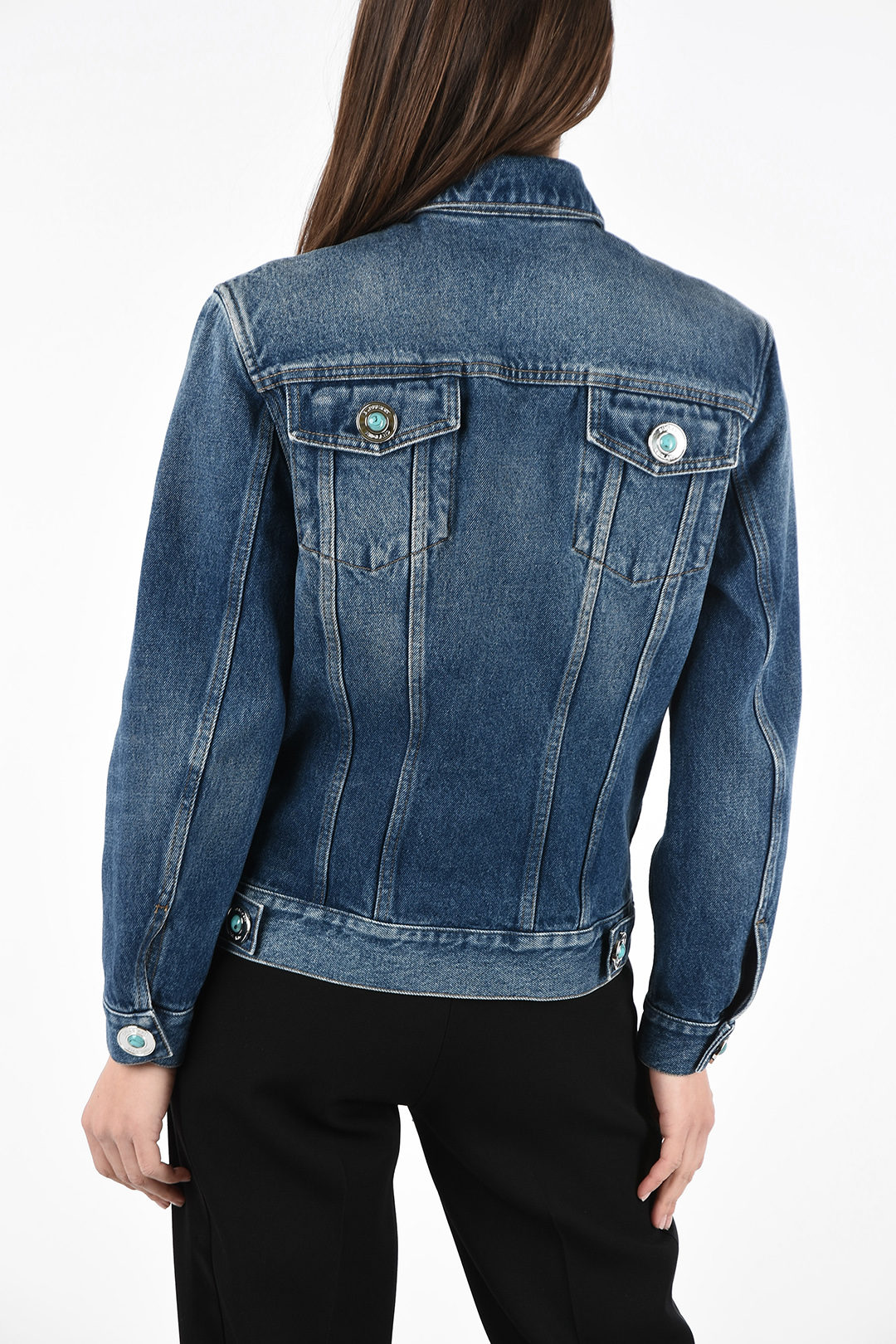 Burberry Denim Jacket with Jewel Buttons women - Glamood Outlet