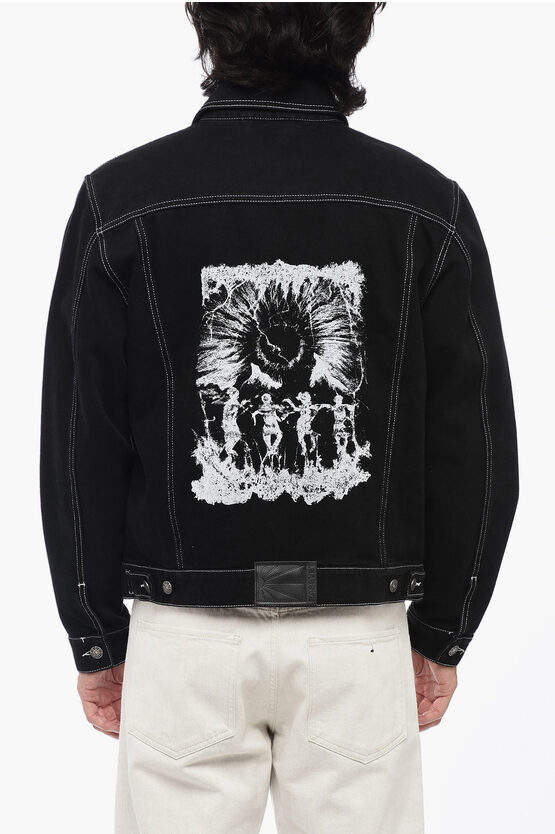 Rassvet Denim Jacket with Leather Patch men - Glamood Outlet