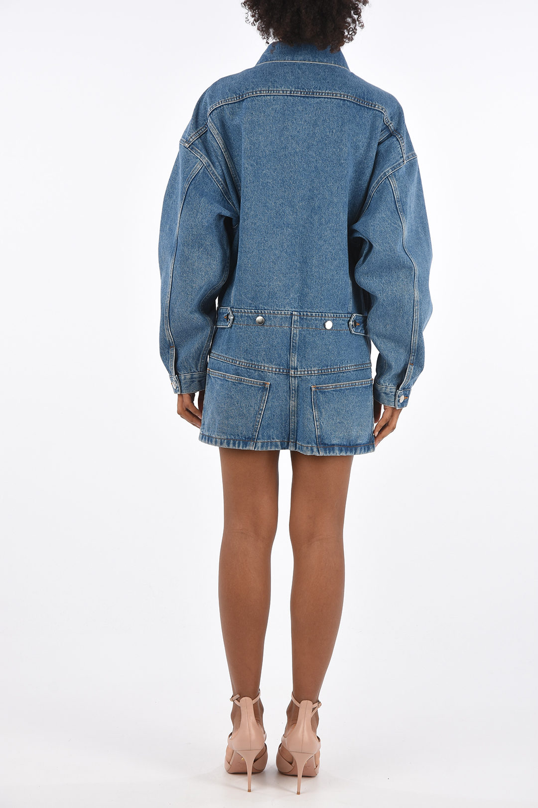 The Attico denim mini shirtdress damen Glamood Outlet