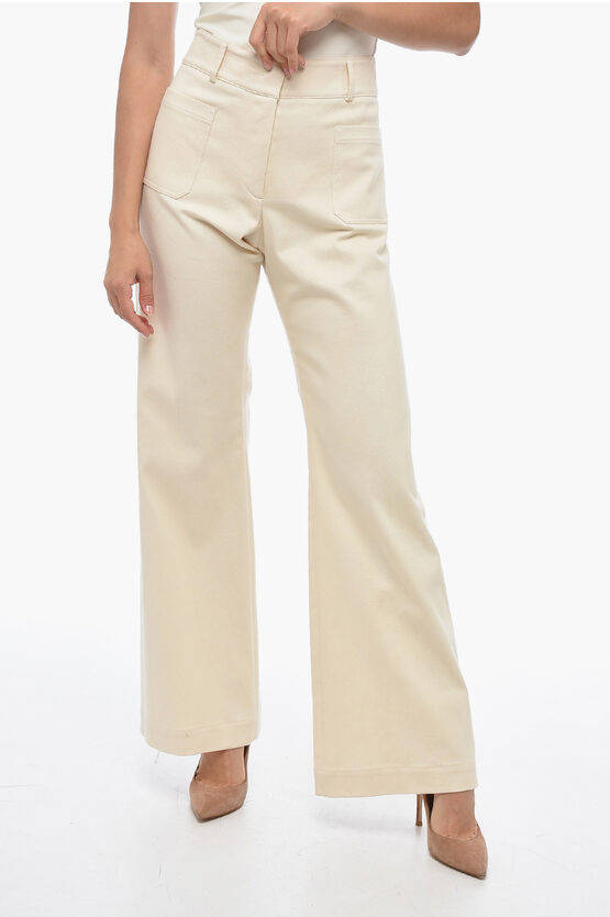 Shop Ql2 Denim Nina Wide-leg Pants