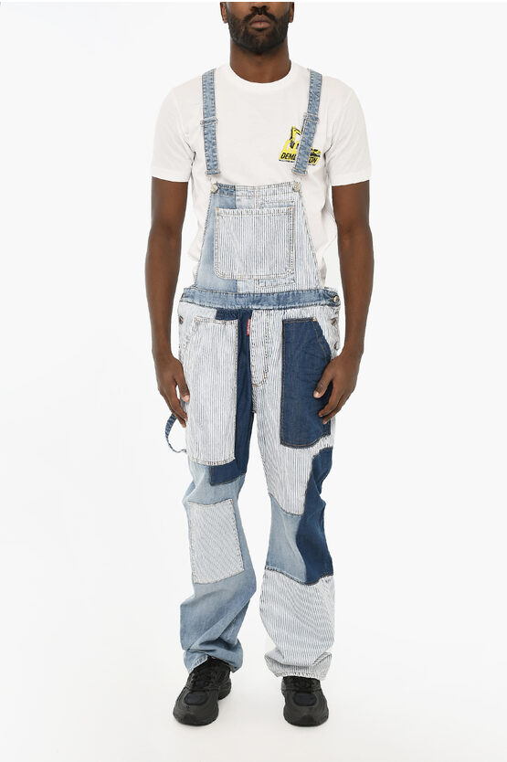 Denim Overalls With… - image
