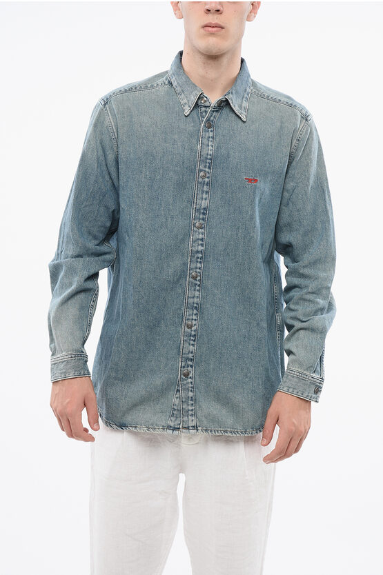 Denim Overshirt Wit… - image