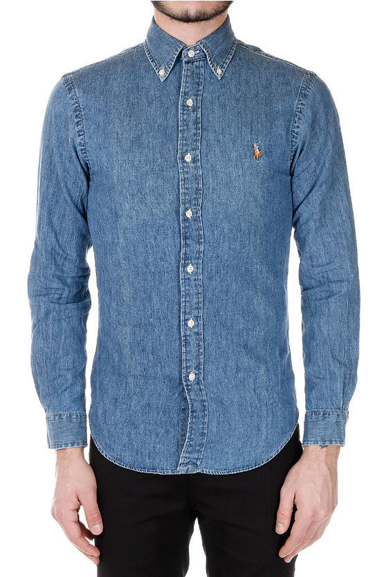 mens denim ralph lauren shirt