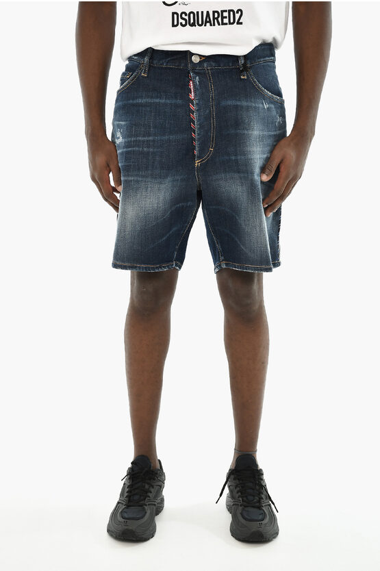 Denim Shorts With C… - image