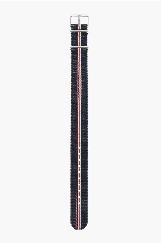 Timex Denim Slip-through Watch Strap With Striped Detail 20mm