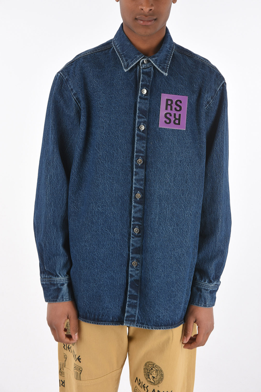 ジャケット・アウター Raf Simons Straight Fit Denim Overshirt Raf