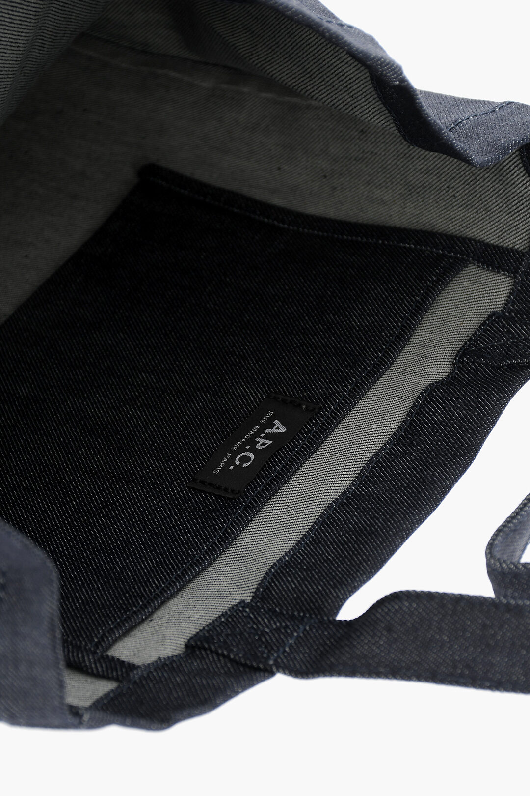 A.P.C. Denim Tote Bag with Printed Logo women - Glamood Outlet