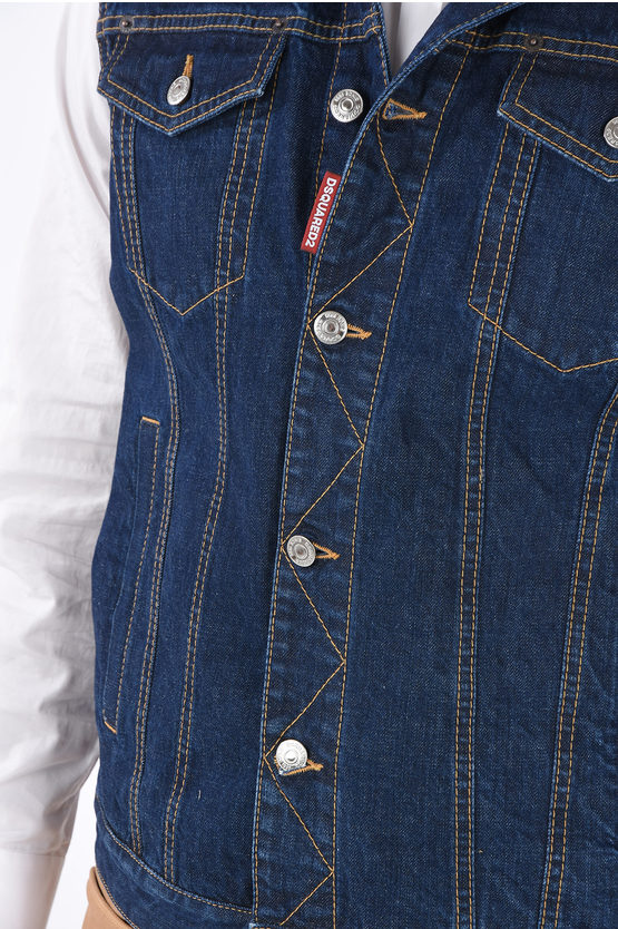 Dsquared2 Denim Vest men Glamood Outlet