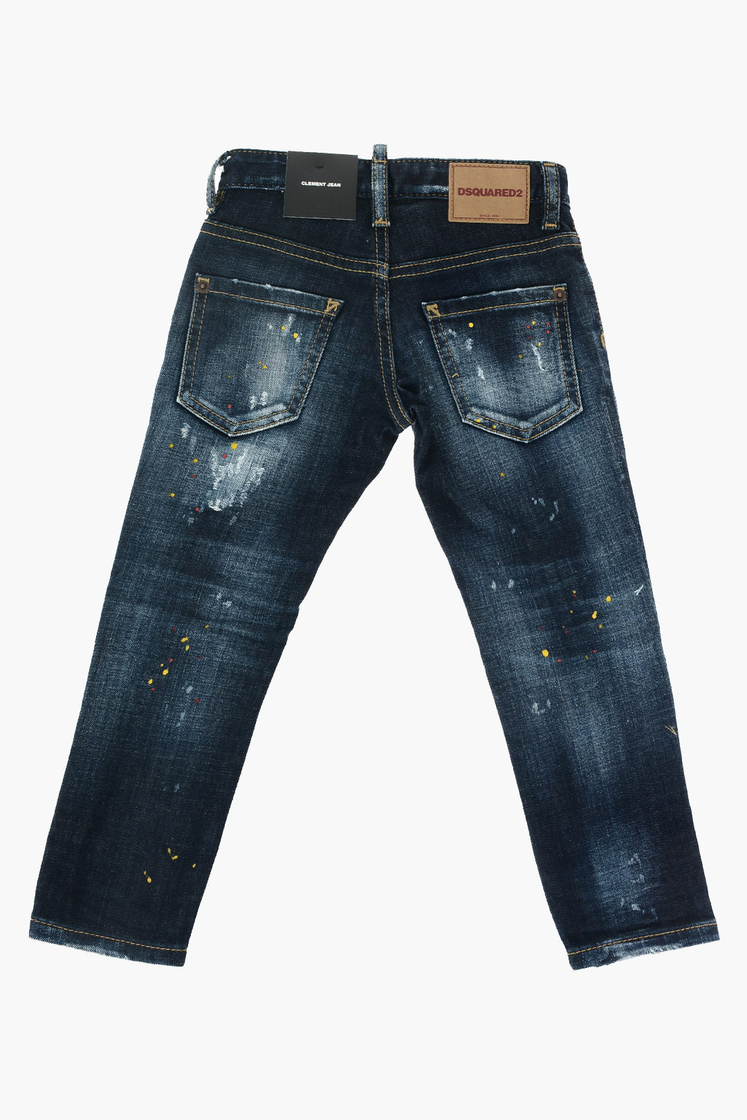 Dsquared2 Kids Denim Washed Out CLEMENT distressed jeans unisex