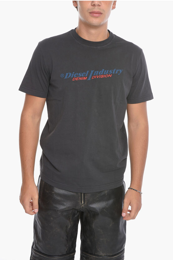 Diesel Diegor T-shirt With Embossed Logo In Black