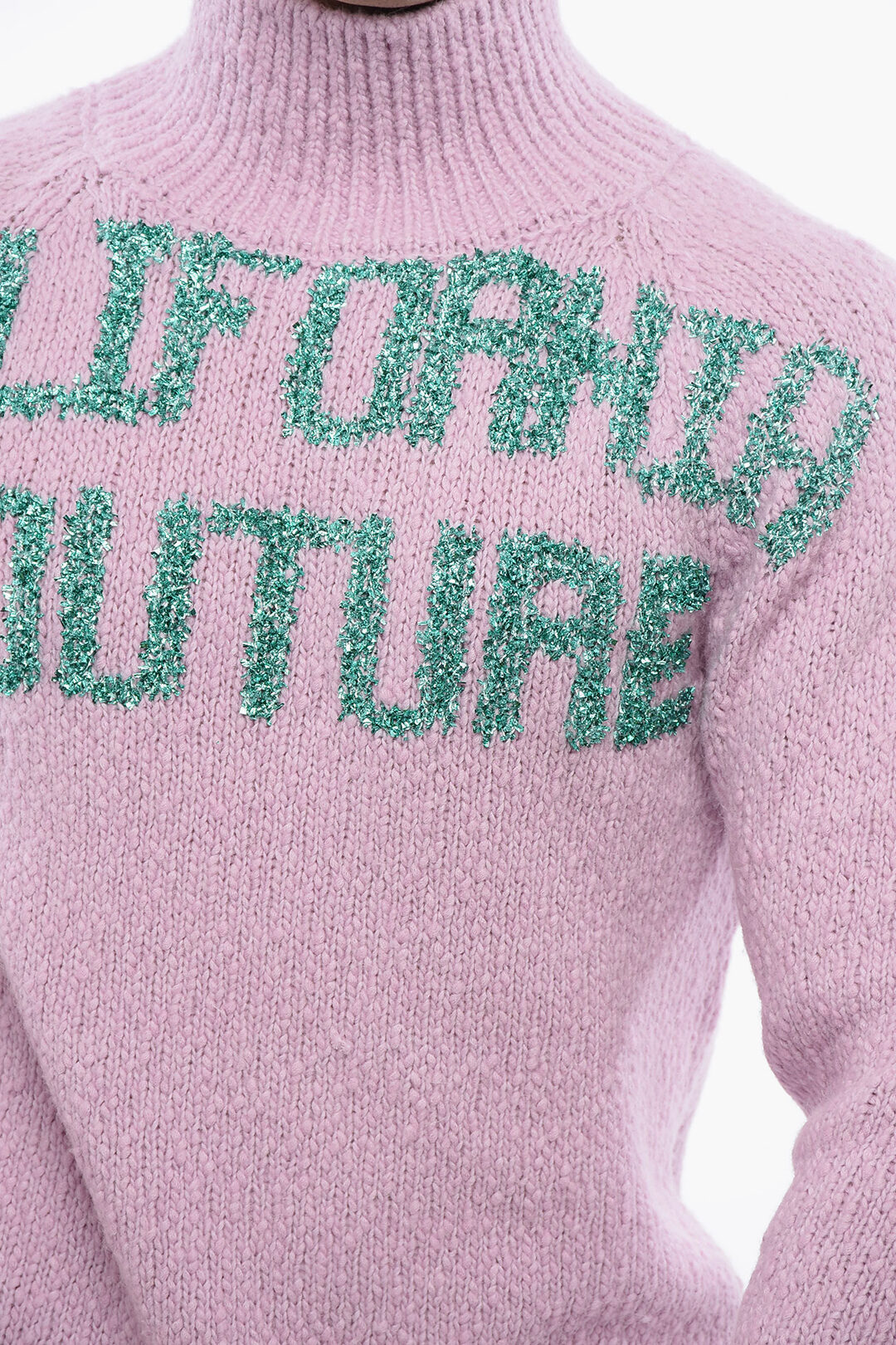 Dior DIOR X ERL Turtleneck Pullover with Lurex Embroidery men