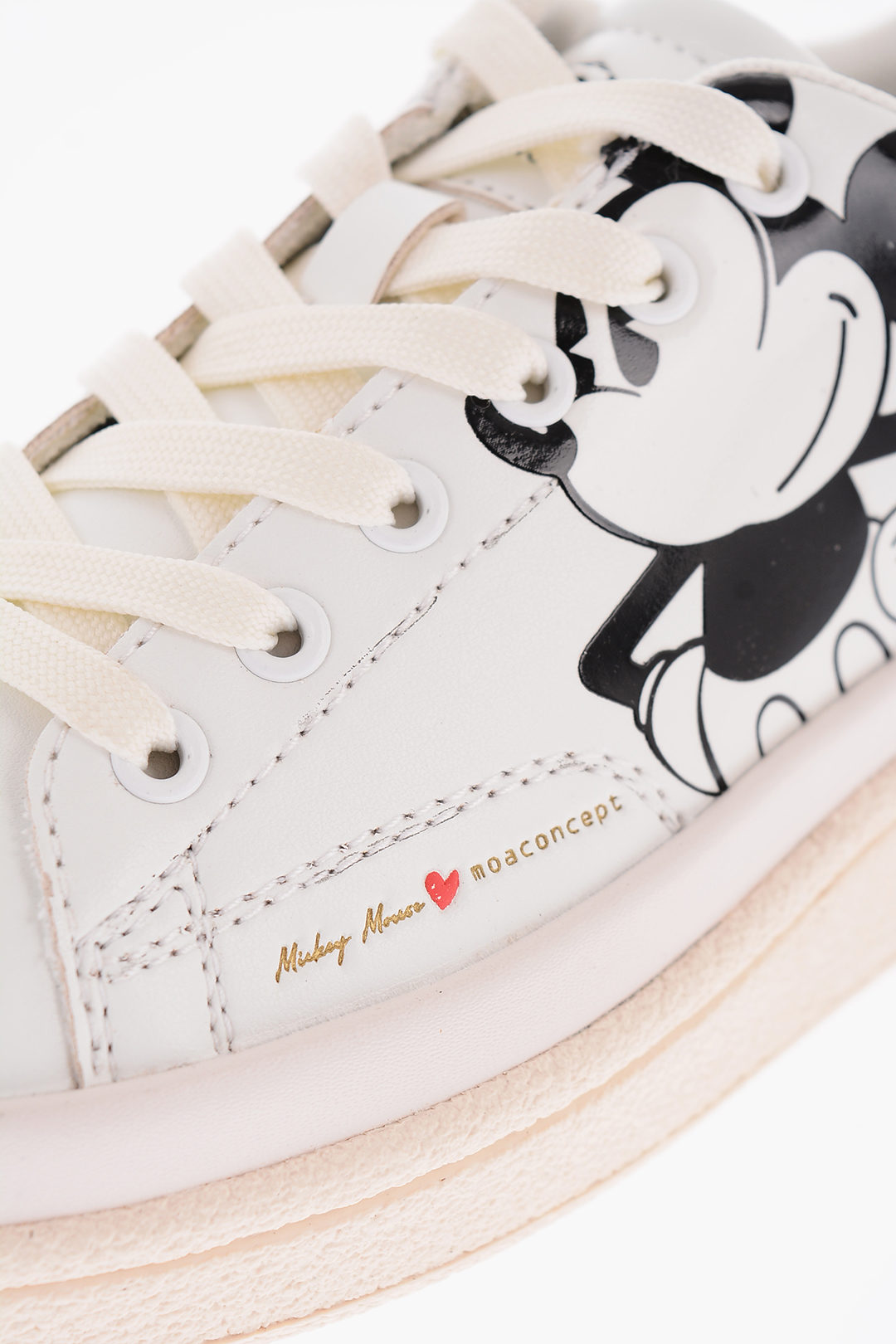Emborracharse enchufe Aproximación MOA Master of Arts DISNEY Mickey Mouse Printed Leather Sneakers women -  Glamood Outlet