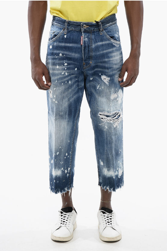 Dsquared2 Distressed Cropped Jeans