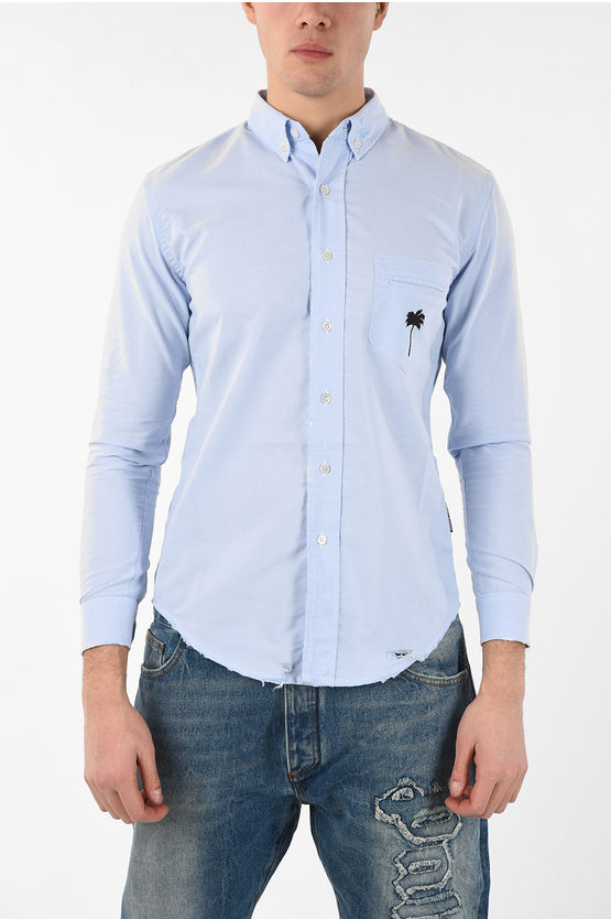 Palm Angels Distressed Button-Down PXP 