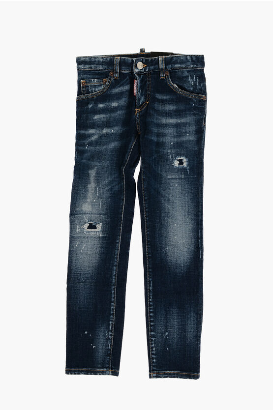 Dsquared2 Distressed Clement Jeans In Blue