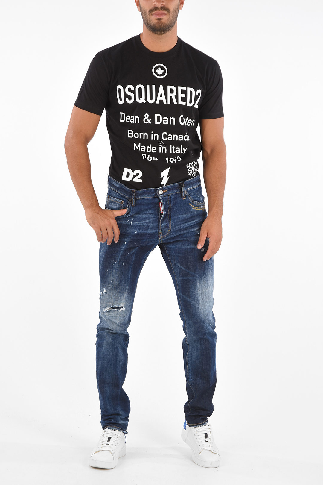 Dsquared2 Distressed COOL GUY Slim Fit Jeans men - Glamood Outlet