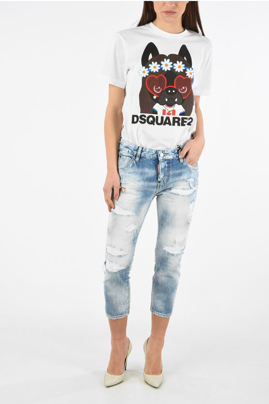 Dsquared2 Distressed Cropped COOL GIRL Jeans women - Glamood