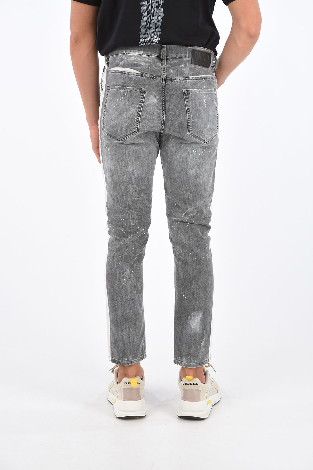 Distressed D-EETAR-SP Tapered Fit Jeans 17cm
