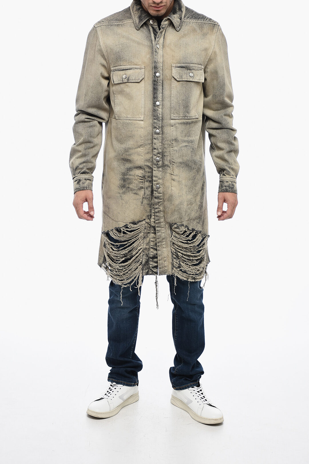ハイセンス♪【RICK OWENS】Denim プリントオーバーシャツ ハイセンス♪【RICK OWENS】Denim プリントオーバーシャツ (RICK