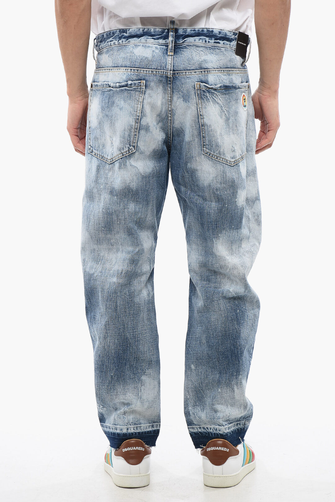 Dsquared2 Distressed Effect BIG BROTHER Stone Washed Jeans 19 cm men ...