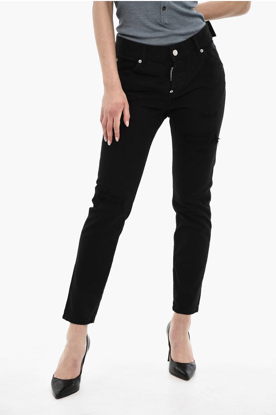 Dsquared2 Distressed Effect High-waisted Jeans