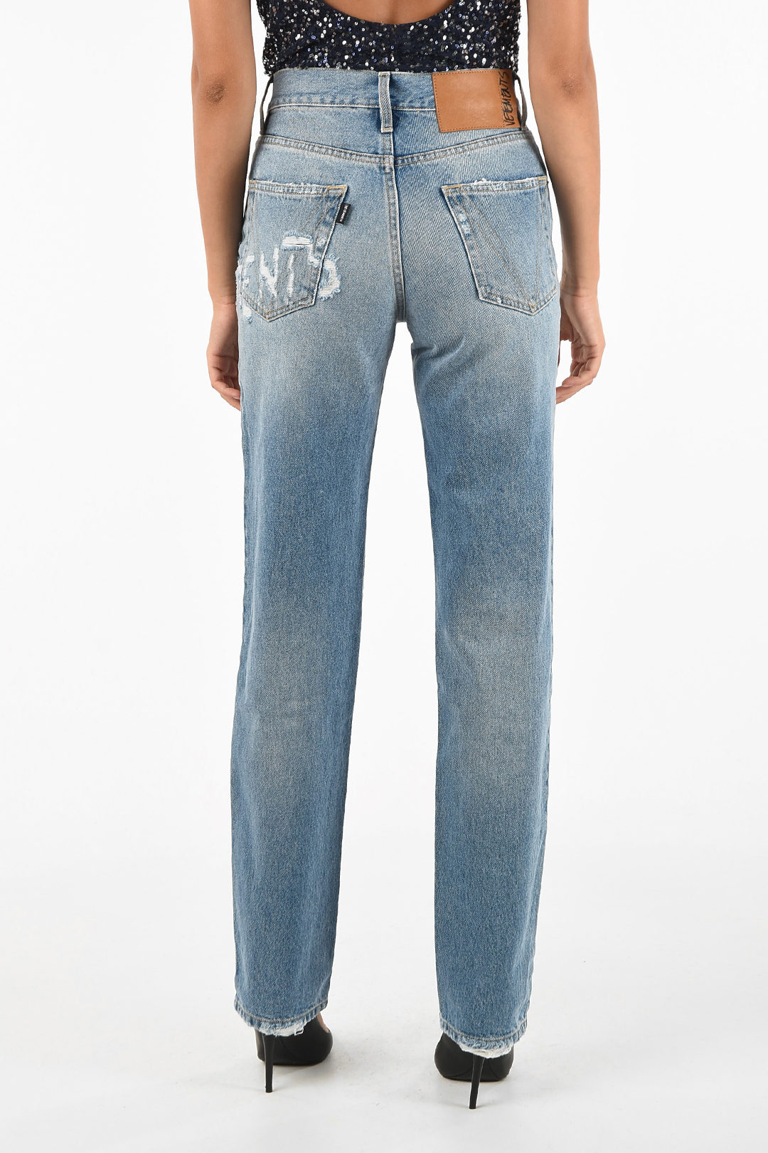 Vetements Distressed FUCKED UP Jeans women - Outlet