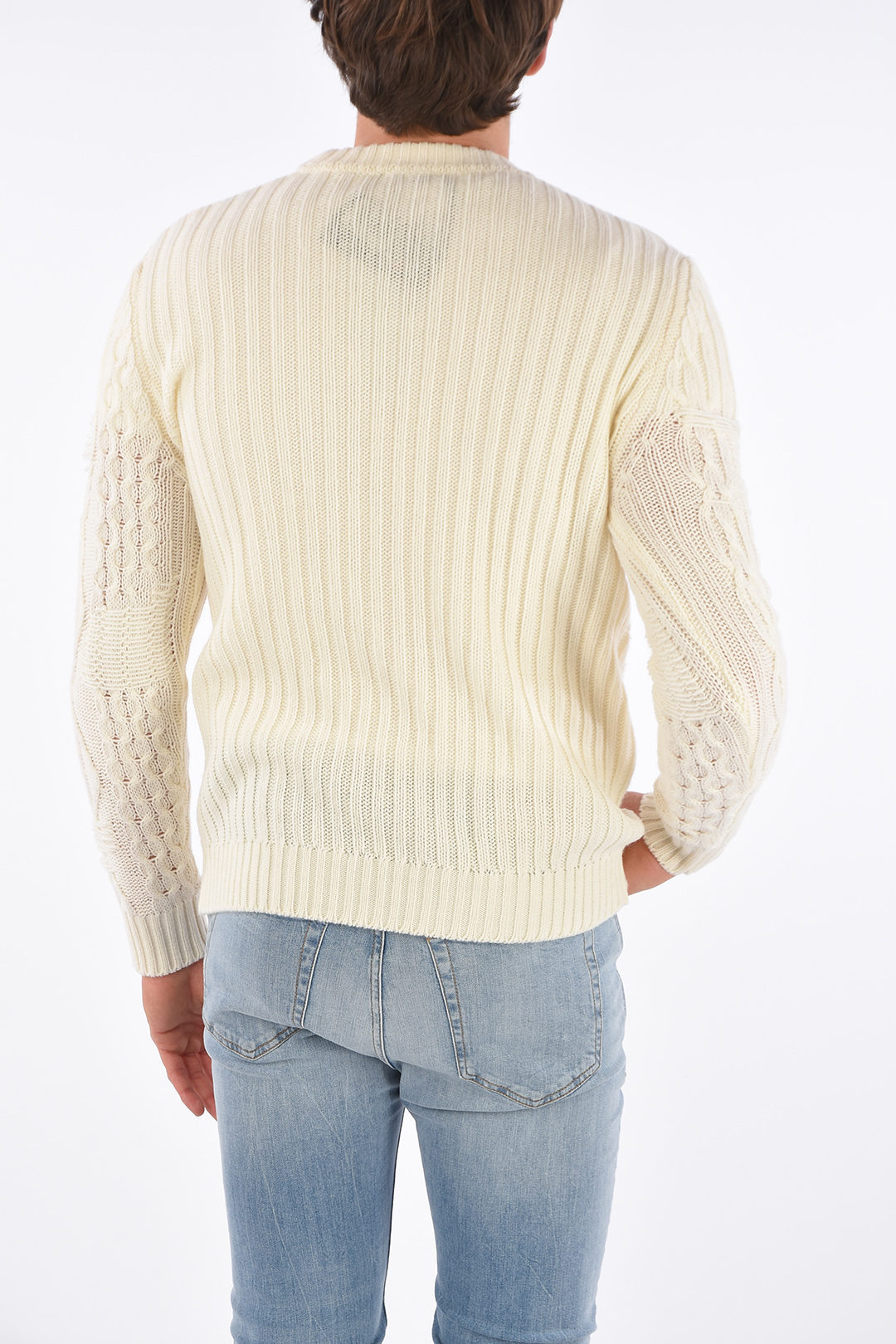 Diesel Distressed K-BRIGLY Crew-Neck Sweater men - Glamood Outlet